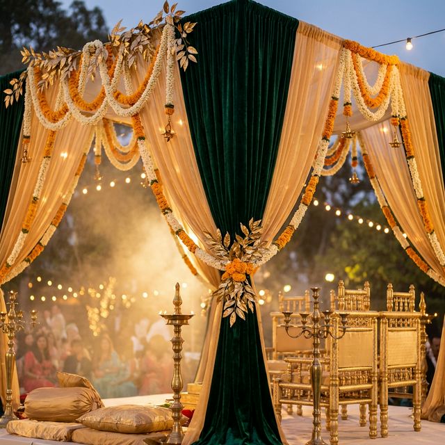Elegant wedding setup by Elzora Experiences